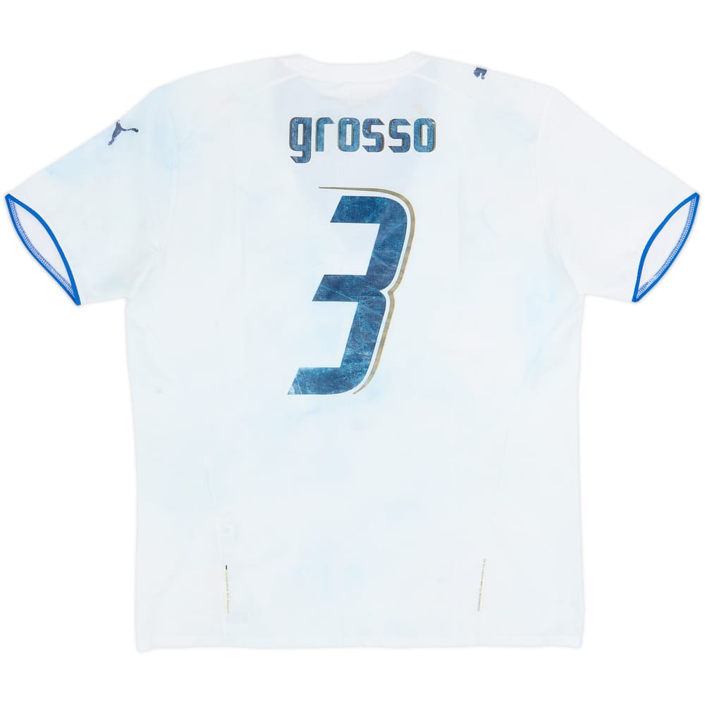 2006 Italy Away Shirt Grosso #3 - 4/10 - (L)