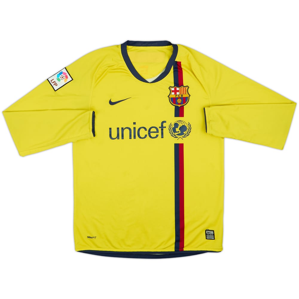 2008-10 Barcelona Away L/S Shirt - 5/10 - (S)