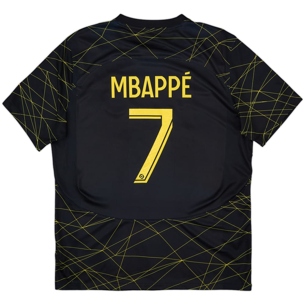 2022-23 Paris Saint-Germain Fourth Shirt Mbappe #7 - 9/10 - (L)