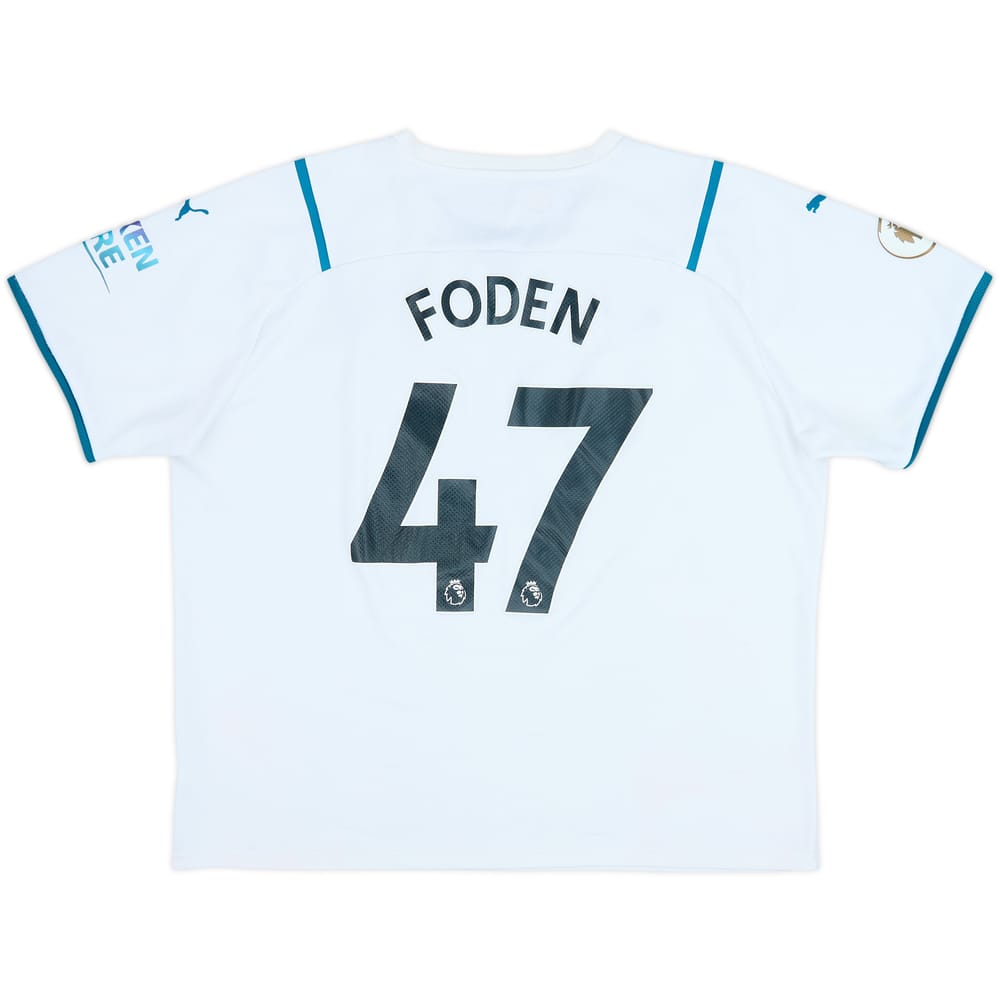 2021-22 Manchester City Away Shirt Foden #47 - 5/10 - (XXL)