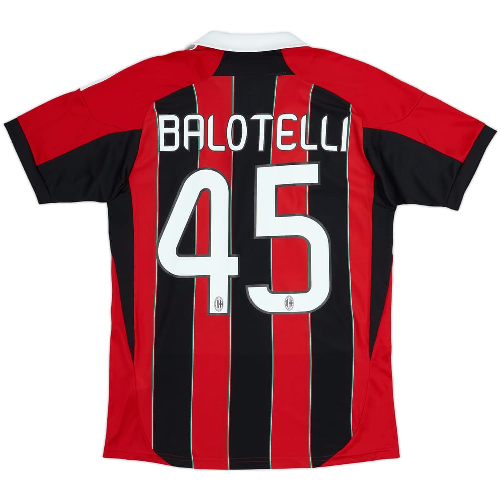 2012-13 AC Milan Home Shirt Balotelli #45 (XL.Boys)