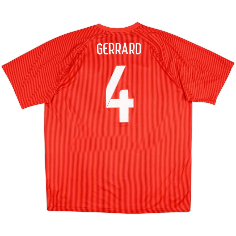 Camiseta de visitante de Inglaterra 2014-15 Gerrard #4 - 8/10 - (XXL)
