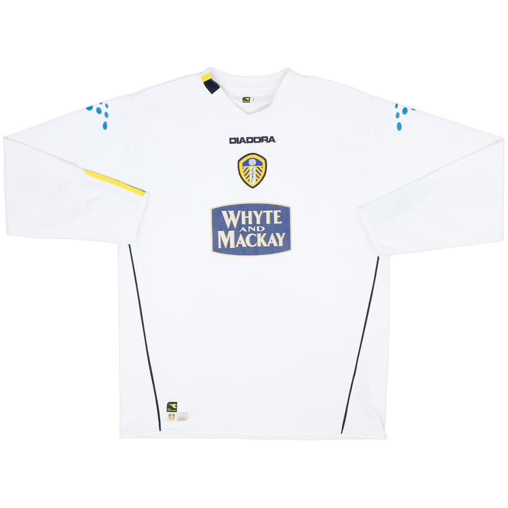 2004-05 Leeds United Home L/S Shirt - 8/10 - (L)