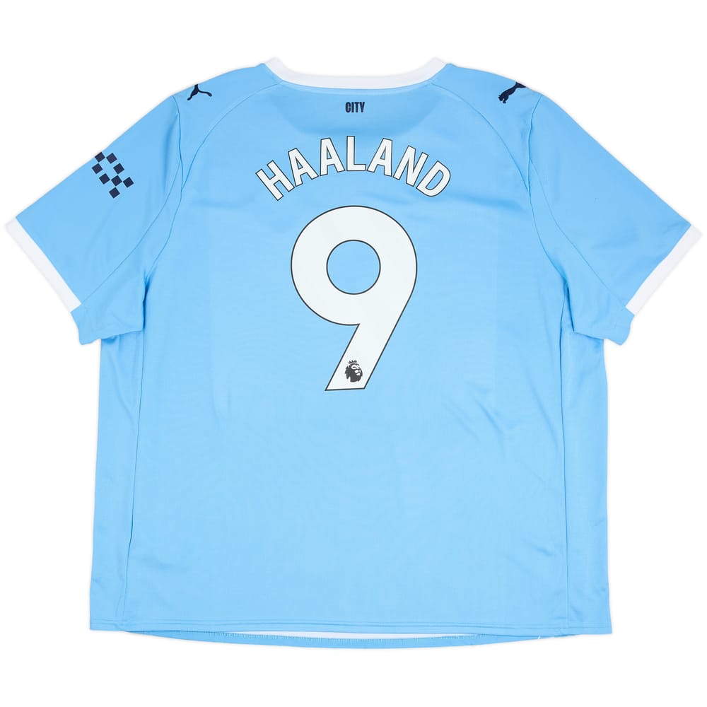 2025-26 Manchester City Home Shirt Haaland #9 - 9/10 - (3XL)