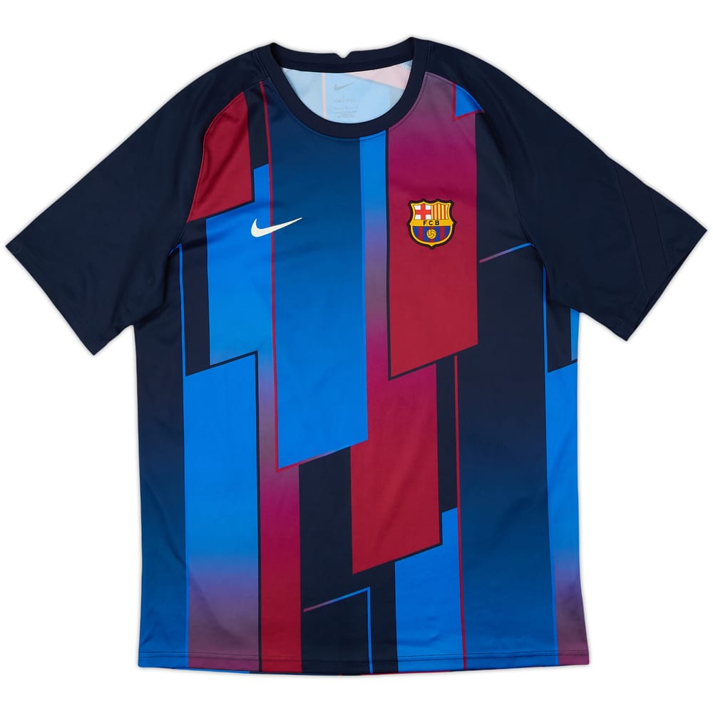 2021-22 Barcelona Nike Training Shirt - 9/10 - (L)