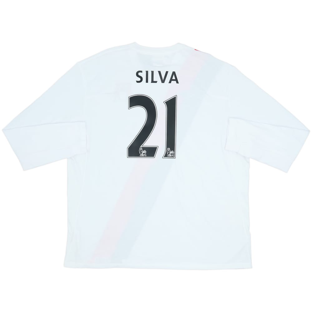 2009-11 Manchester City Third L/S Shirt Silva #21 (3XL)