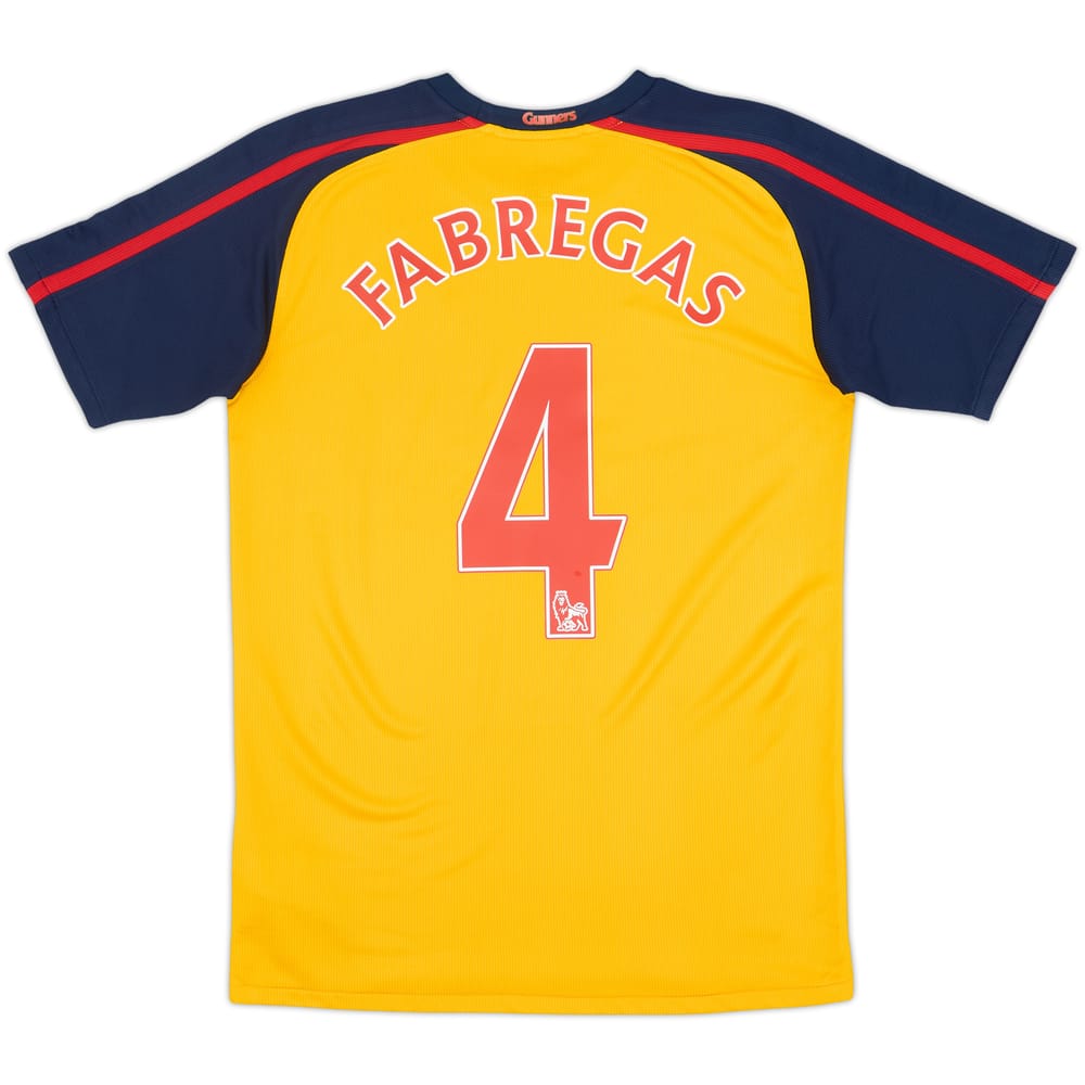 2008-09 Arsenal Away Shirt Fabregas #4 - 8/10 - (XL.Boys)