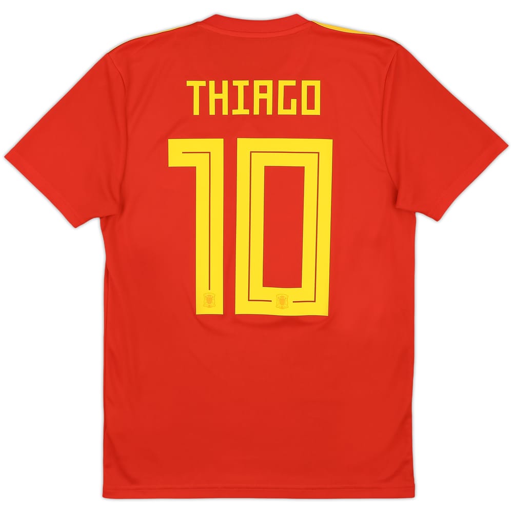 2018-19 Spain Home Shirt Thiago #10 - 9/10 - (S)