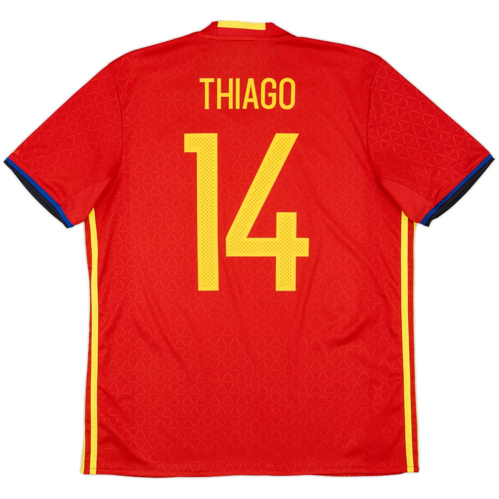 2016-17 Spain Home Shirt Thiago #14 - 10/10 - (L)