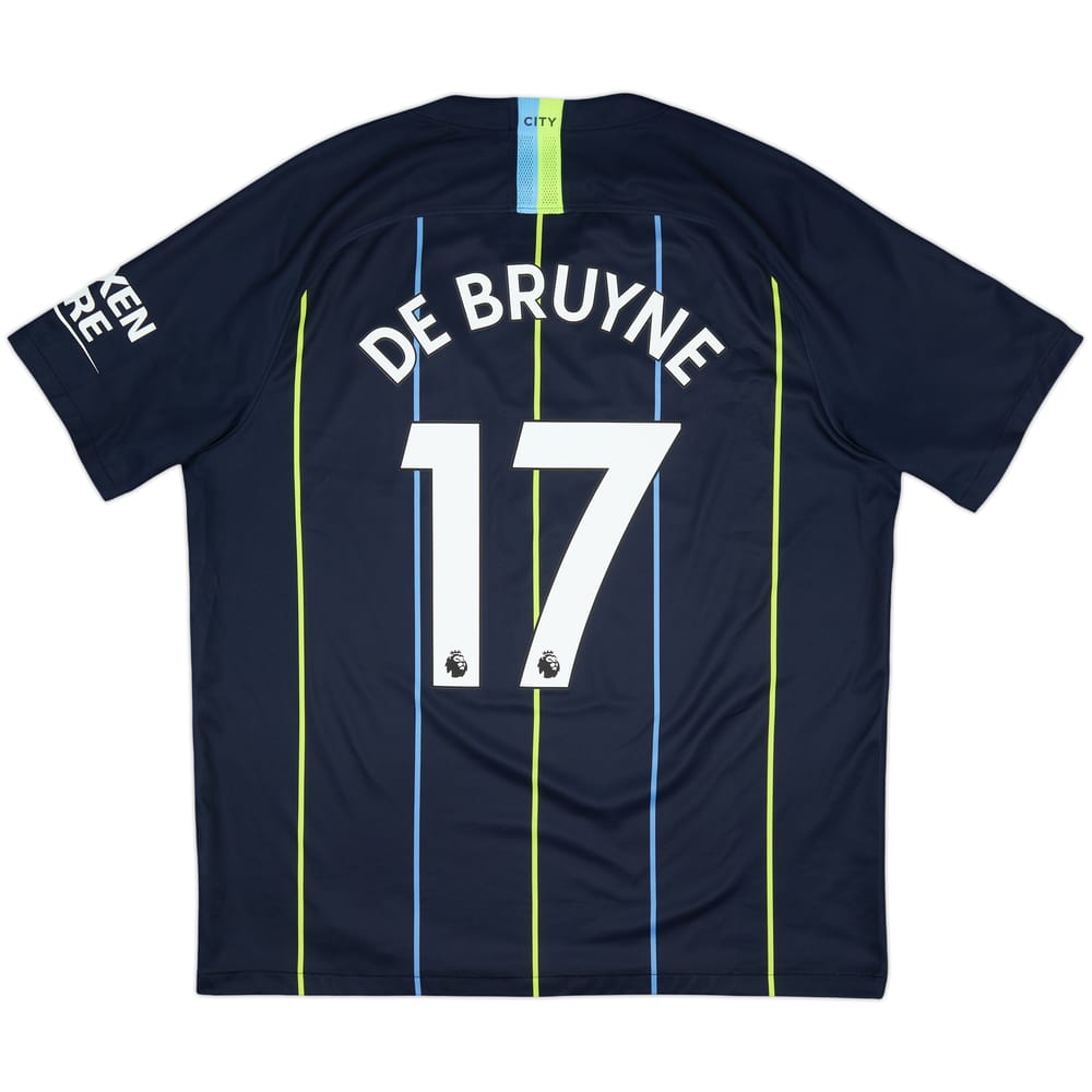 2018-19 Manchester City Away Shirt De Bruyne #17 - 8/10 - (XL)