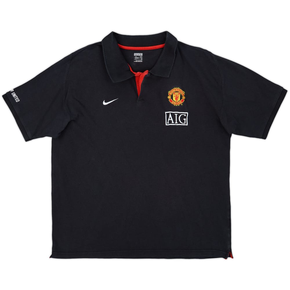 2008-09 Manchester United Nike Polo Shirt - 8/10 - (XXL)
