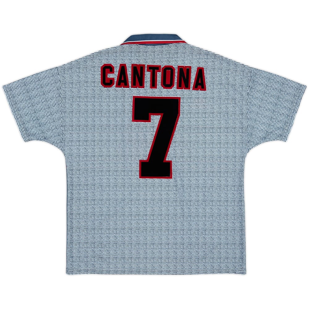 1995-96 Manchester United Away Shirt Cantona #7 - 9/10 - (L)