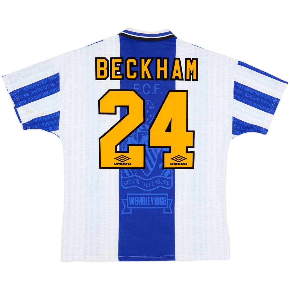 1994-96 Manchester United Third Shirt Beckham #24 - 9/10 - (L)