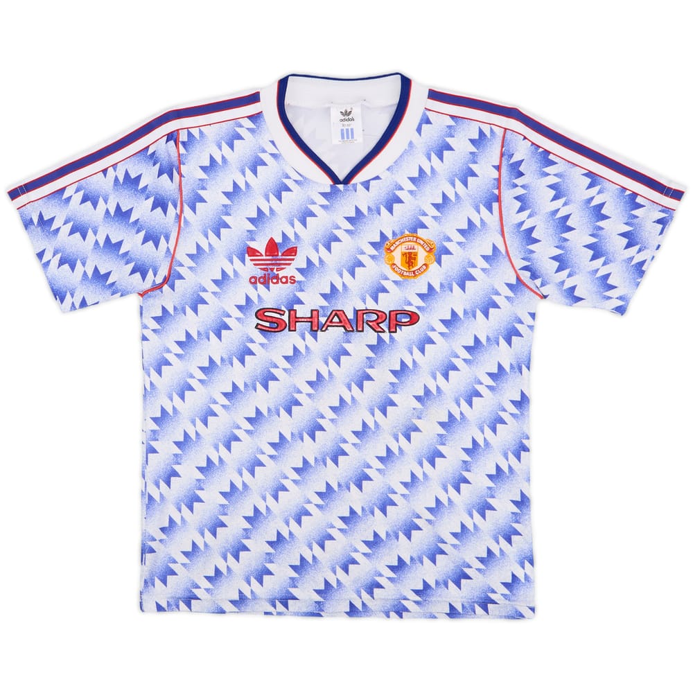 1990-92 Manchester United Away Shirt - 8/10 - (M.Boys)