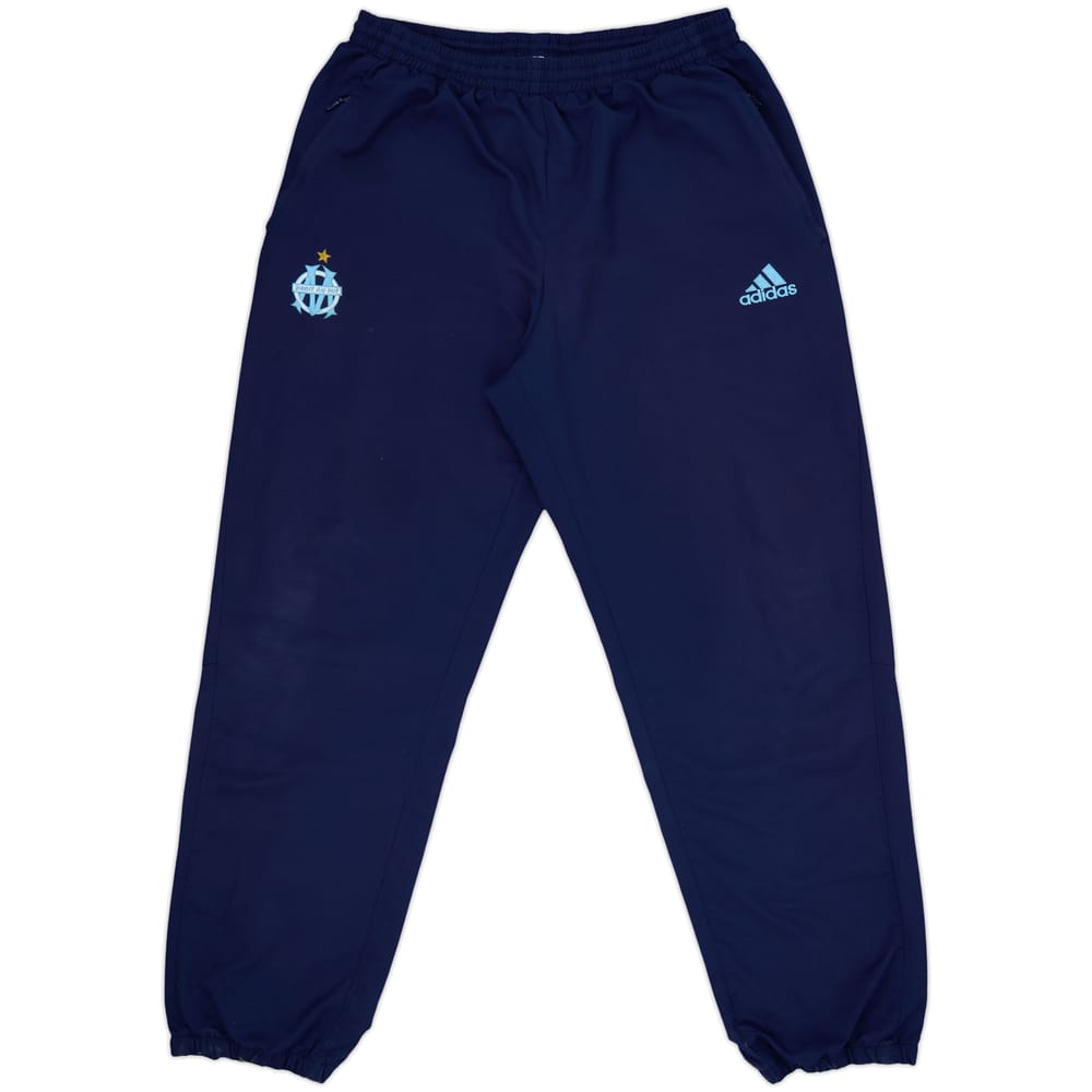 2002-03 Olympique Marseille adidas Track Pants/Bottoms - 9/10 - (XL)