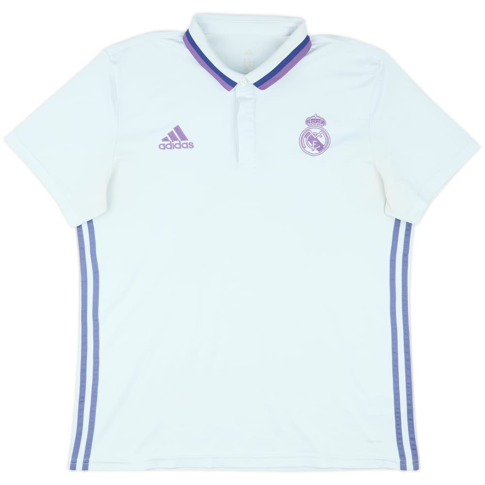 2016-17 Real Madrid adidas Polo Shirt - 9/10 - (XL)