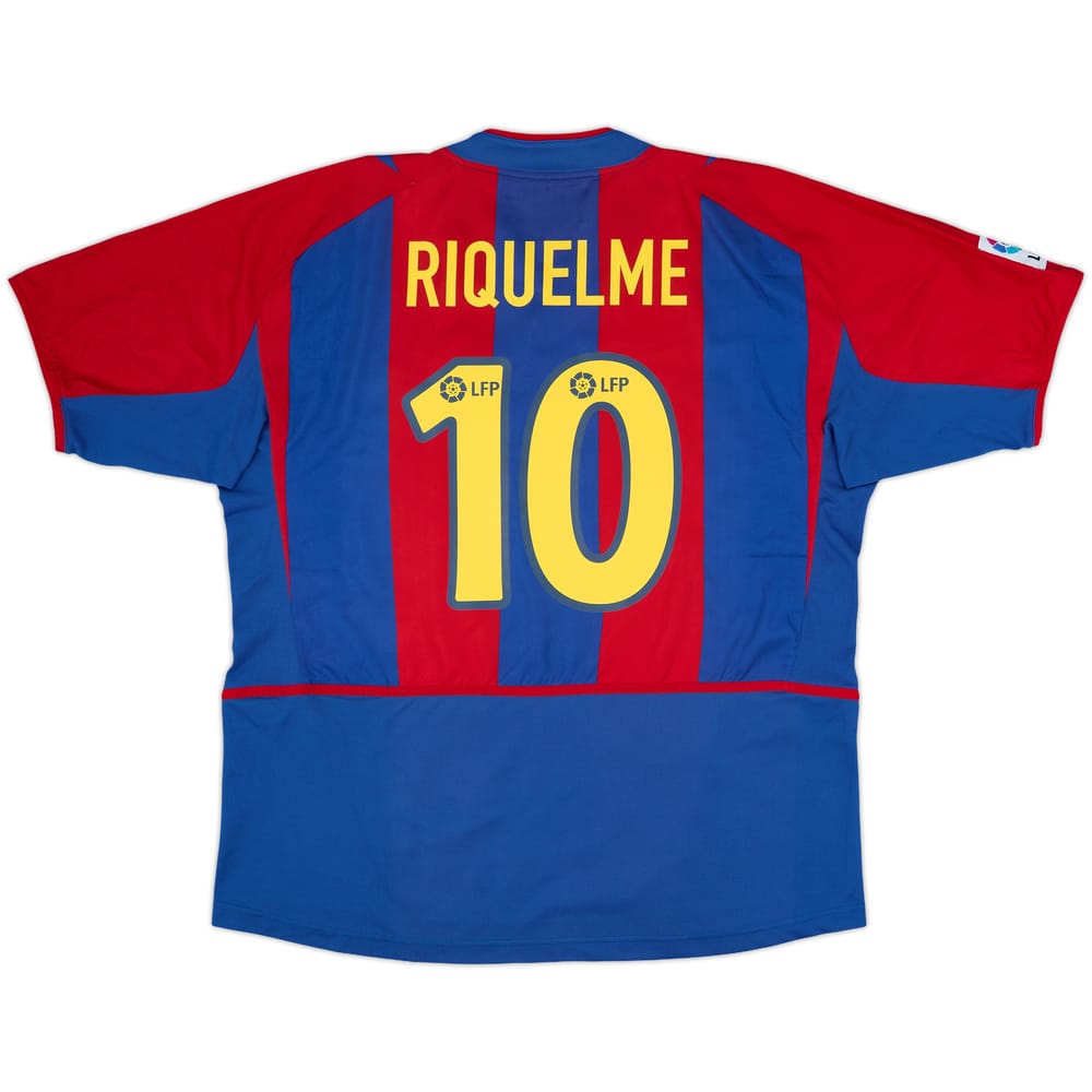 2002-03 Barcelona Home Shirt Riquelme #10 - 9/10 - (XL)