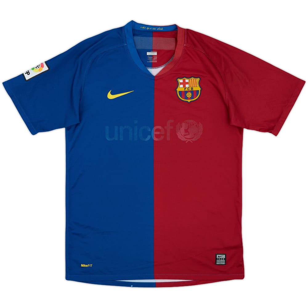 2008-09 Barcelona Home Shirt - 3/10 - (S)