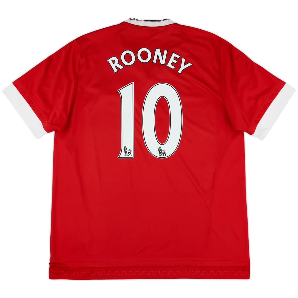 2015-16 Manchester United Home Shirt Rooney #10 - 6/10 - (XL)