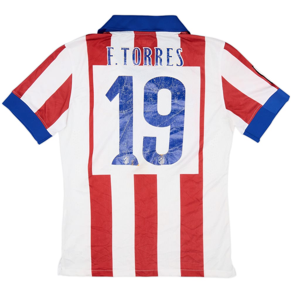 2014-15 Atletico Madrid Authentic Home Shirt Torres #19 - 5/10 - (S)