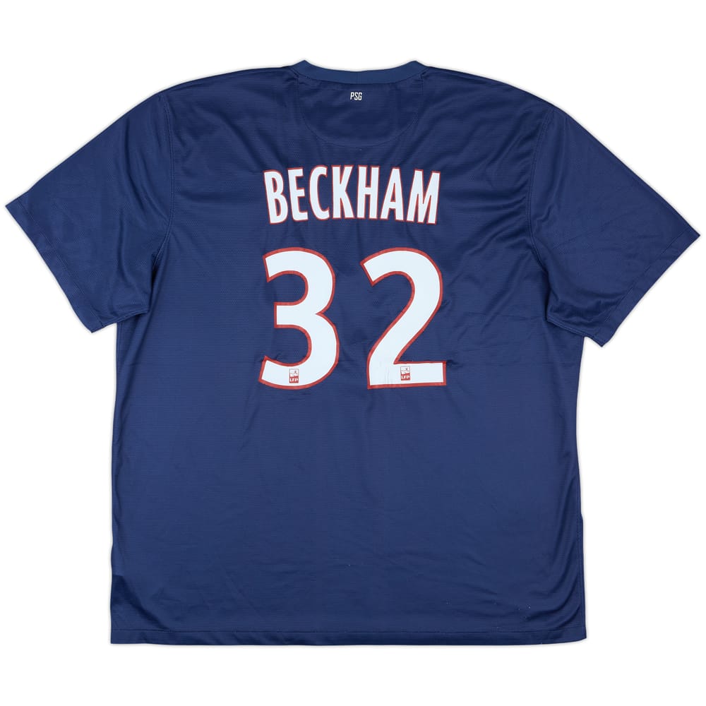 2012-13 Paris Saint-Germain Home Shirt Beckham #32 - 7/10 - (XXL)