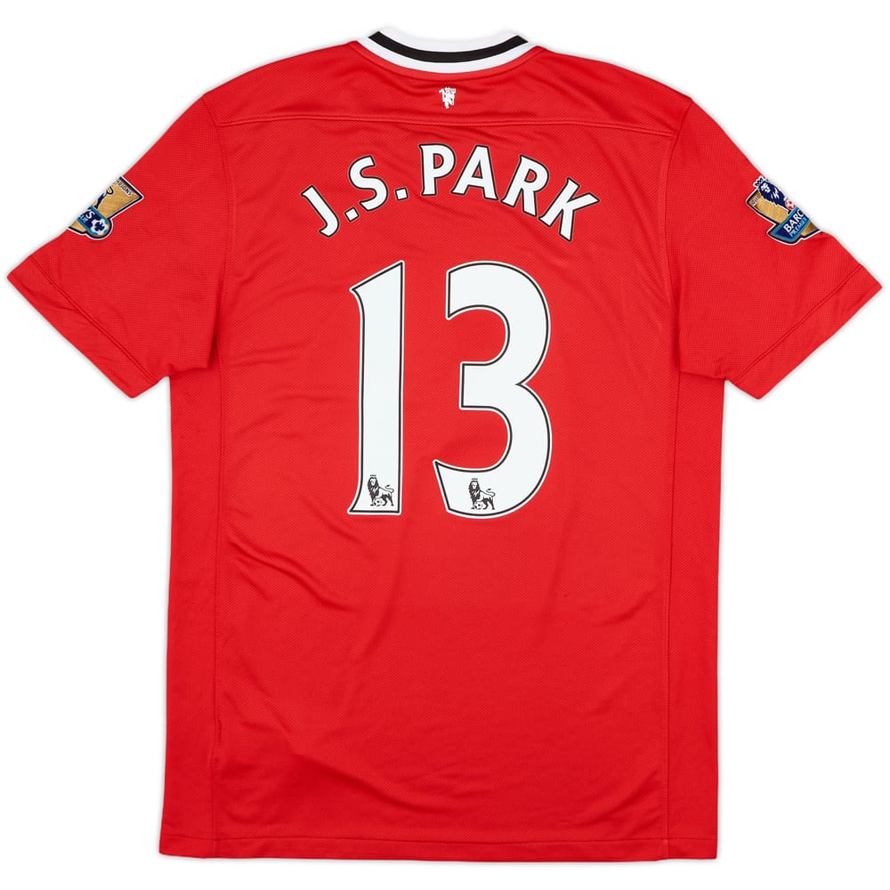 2011-12 Manchester United Home Shirt J.S.Park #13 - 9/10 - (M)