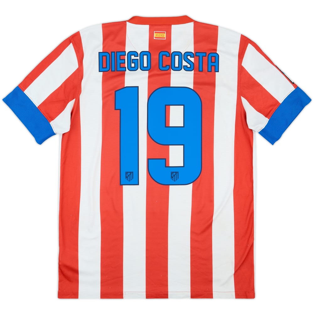 2012-13 Atletico Madrid Home Shirt D.Costa #19 - 6/10 - (M)