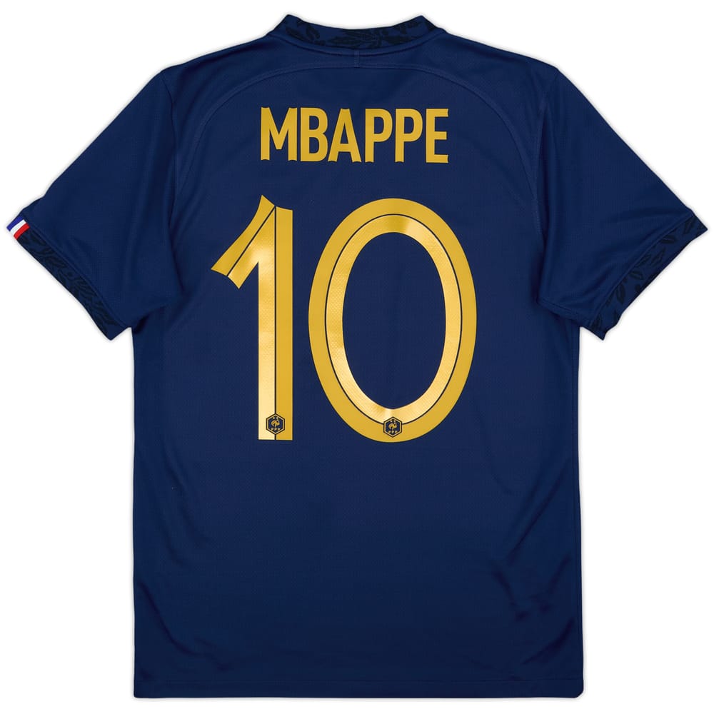 2022-23 France Home Shirt Mbappe #10 - 10/10 - (S)