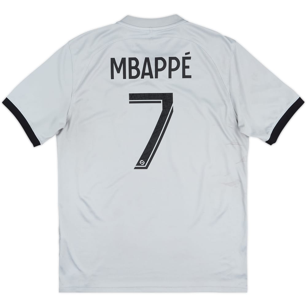 2022-23 Paris Saint-Germain Away Shirt Mbappe #7 - 6/10 - (M)