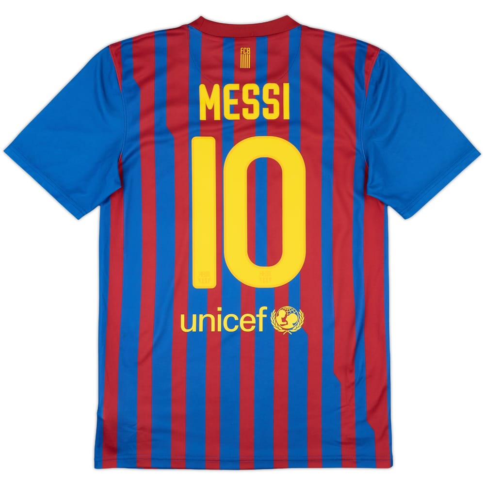 2011-12 Barcelona Basic Home Shirt Messi #10 - 8/10 - (S)