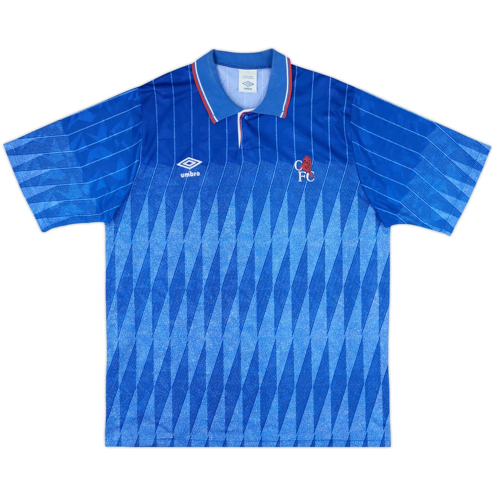 1989-91 Chelsea Home Shirt - 8/10 - (L)