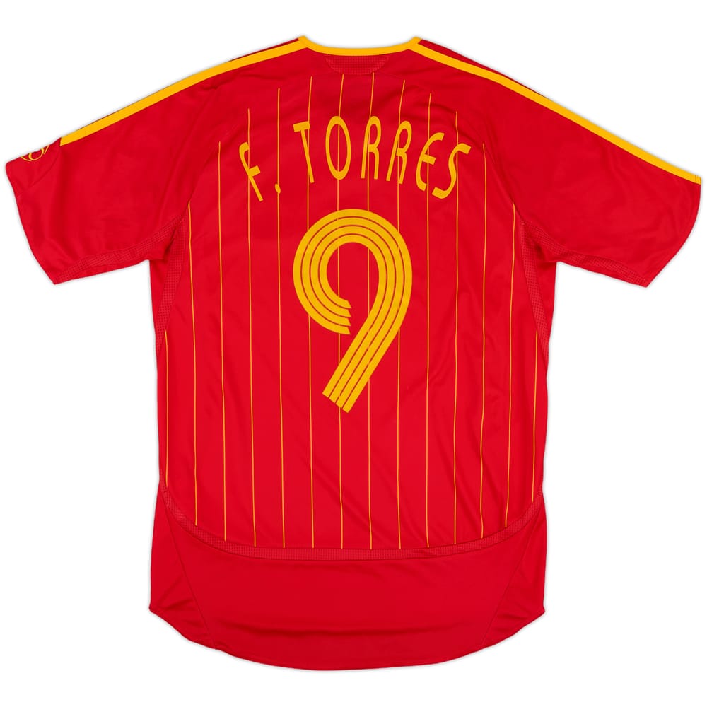 2006-08 Spain Home Shirt Torres #9 - 6/10 - (S)