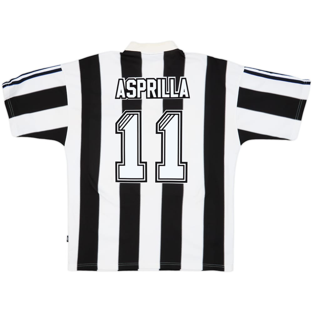 1995-97 Newcastle Home Shirt Asprilla #11 - 8/10 - (L)