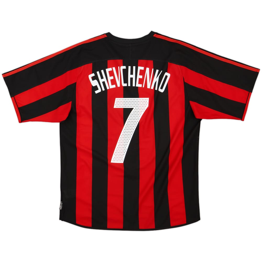 2003-04 AC Milan Home Shirt Shevchenko #7 - 5/10 - (M)