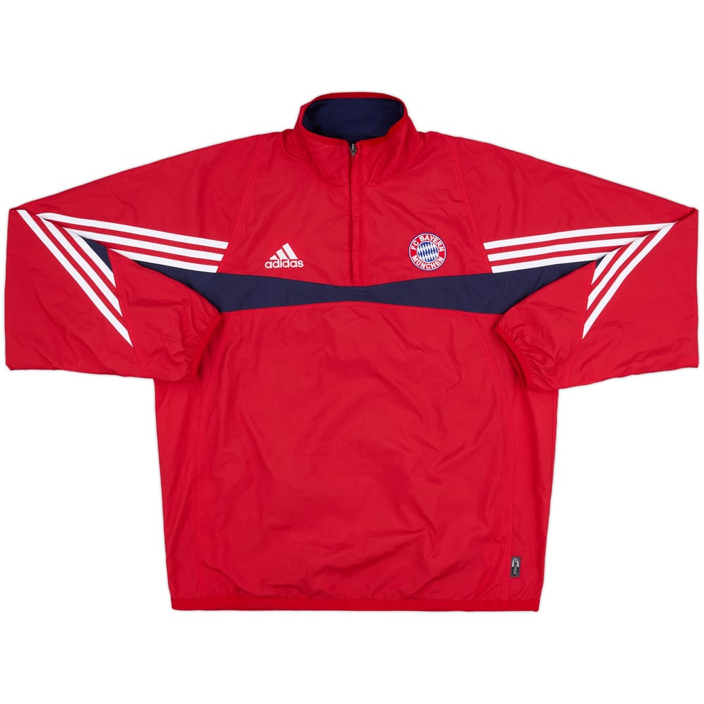 2003-04 Bayern Munich adidas Reversible 1/4 Zip Drill Top - 8/10 - (XL)