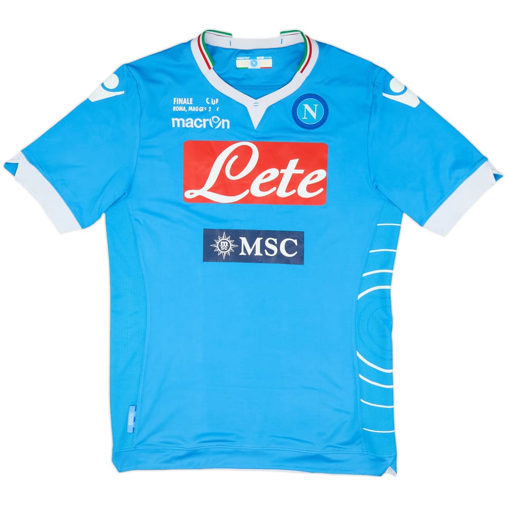 2013-14 Napolia Coppa Italia Final Home Shirt - 5/10 - (XL)
