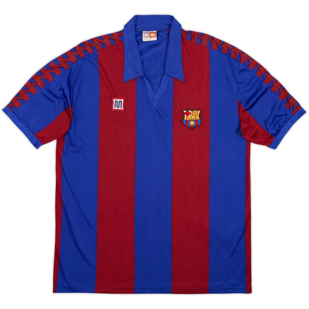 1984-89 Barcelona Home Shirt - 8/10 - (XL)