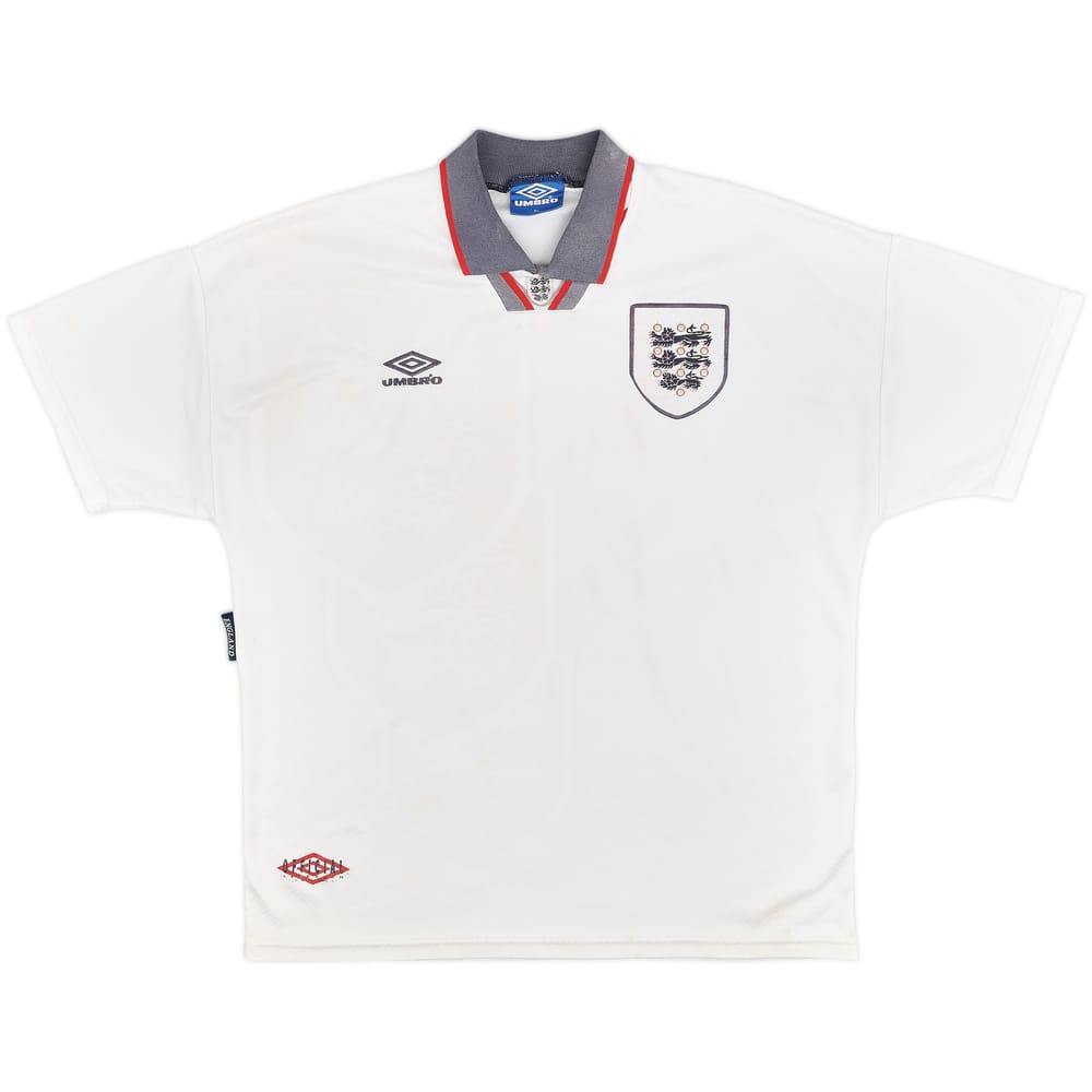 1993-95 England Home Shirt - 6/10 - (XL)