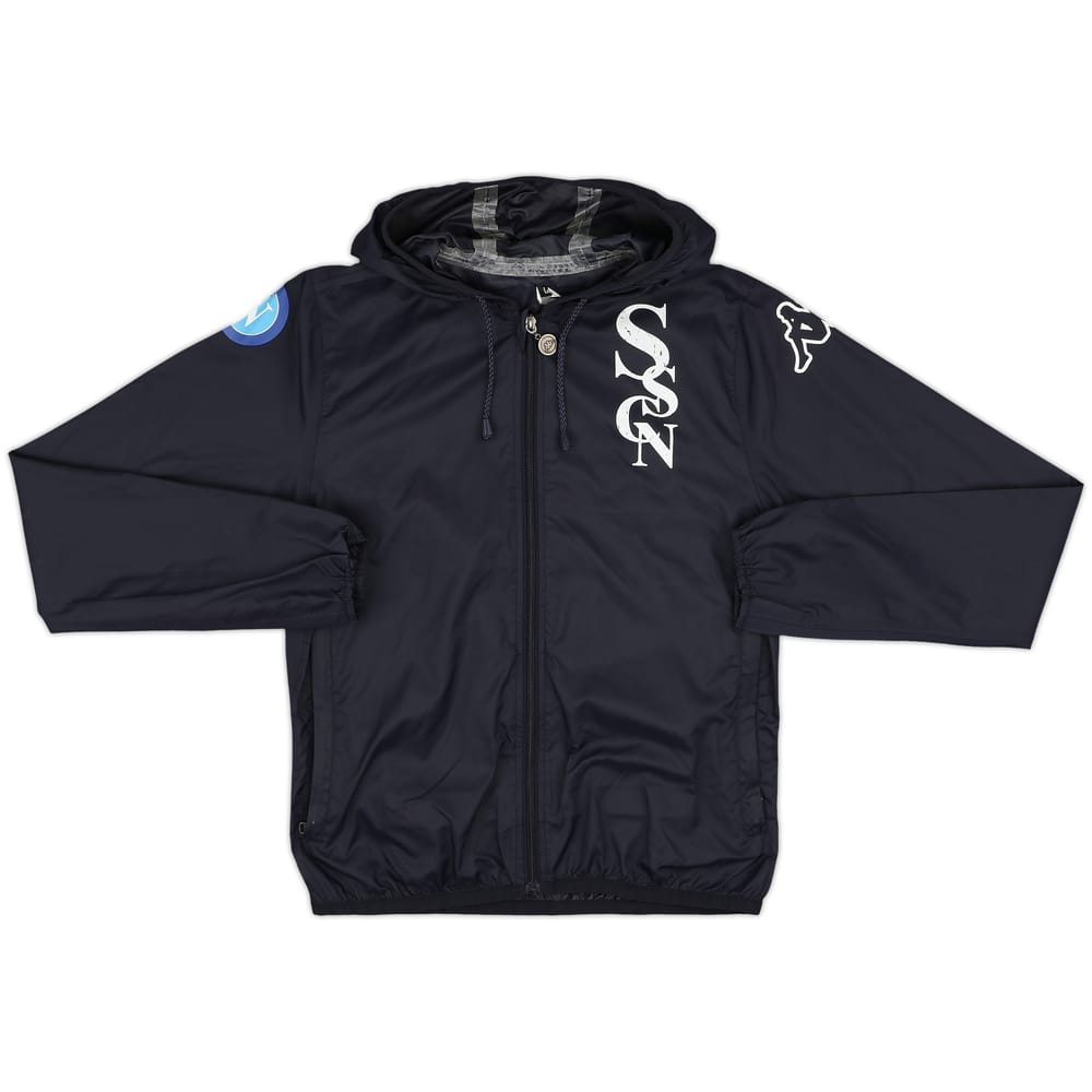 2017-18 Napoli Kappa Hooded Track Jacket - 7/10 - (S)