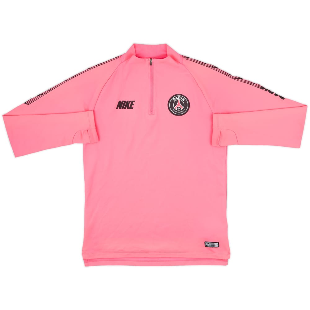 2019-20 Paris Saint-Germain Nike 1/4 Zip Training Top - 8/10 - (S)