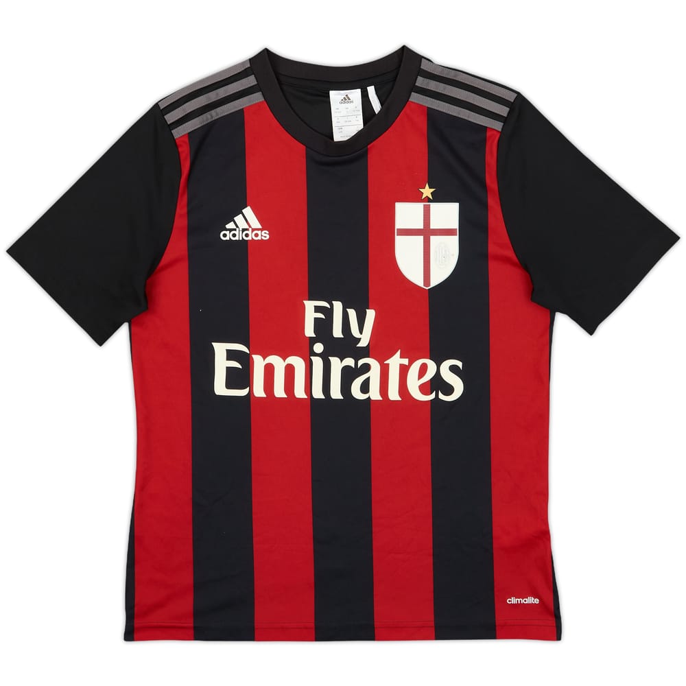 2015-16 AC Milan Home Shirt - 7/10 - (L.Boys)
