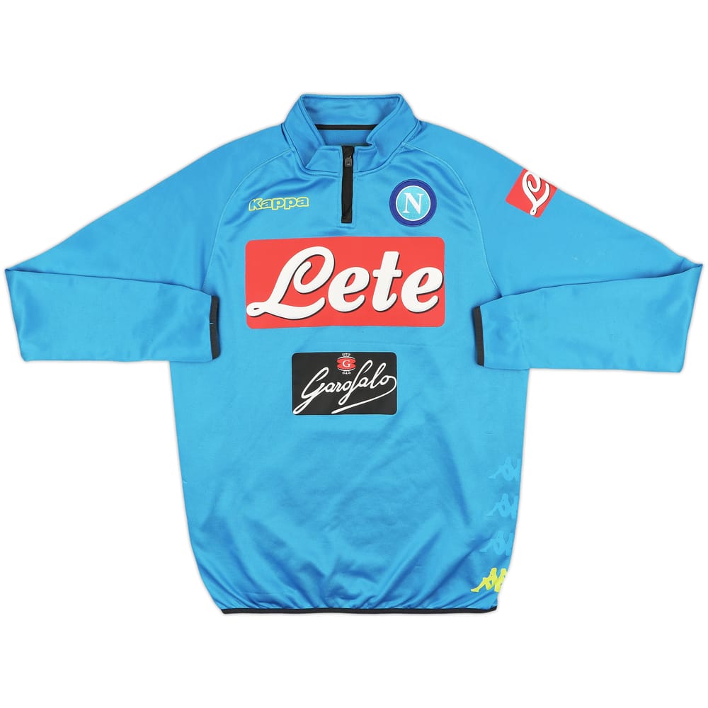 2017-18 Napoli Kappa 1/4 Zip Track Jacket - 8/10 - (L)