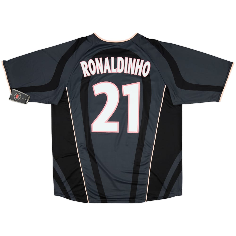 2001-02 Paris Saint-Germain Player Issue Third Shirt Ronaldinho #21 (XL)