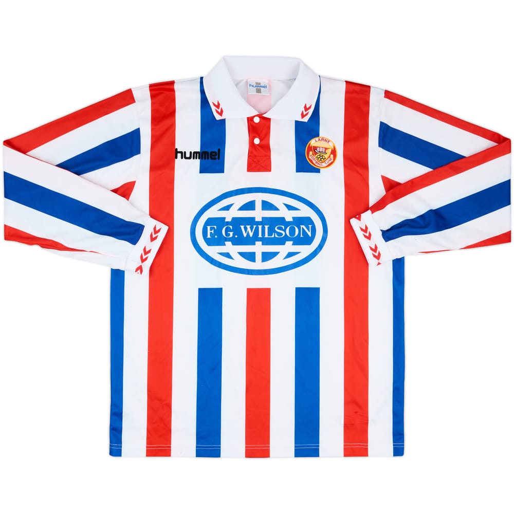 1998-99 Larne FC Away L/S Shirt - 8/10 - (L)