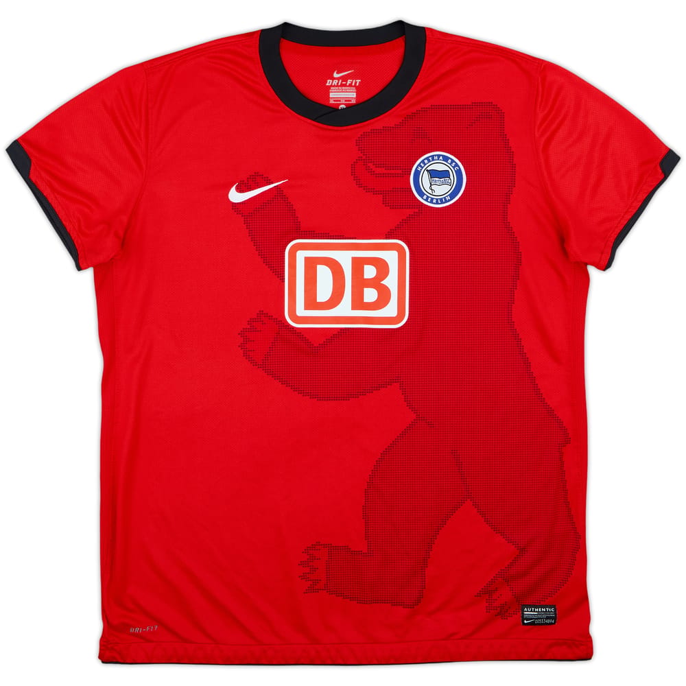 Camiseta de visitante del Hertha Berlin 2010-11 - 9/10 - (Mujeres XL)