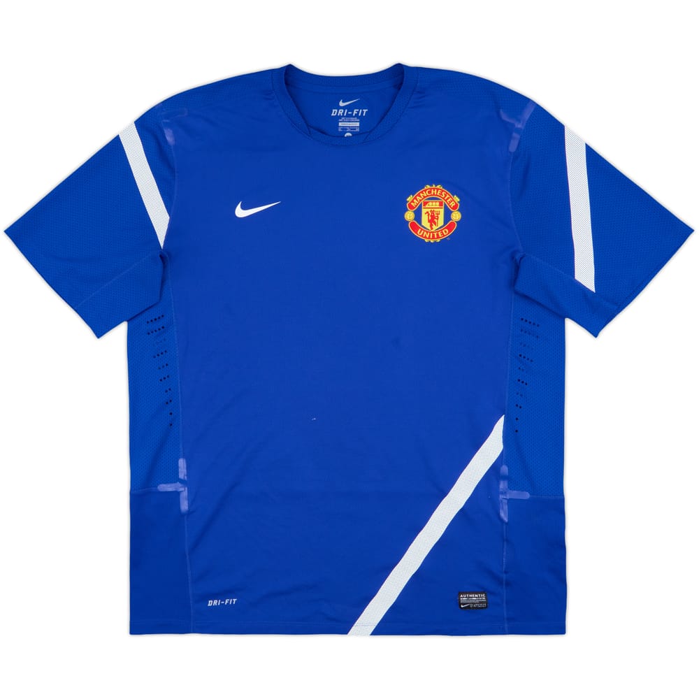 2011-12 Manchester United Nike Player Issue Training Shirt - 10/10 - (XL)