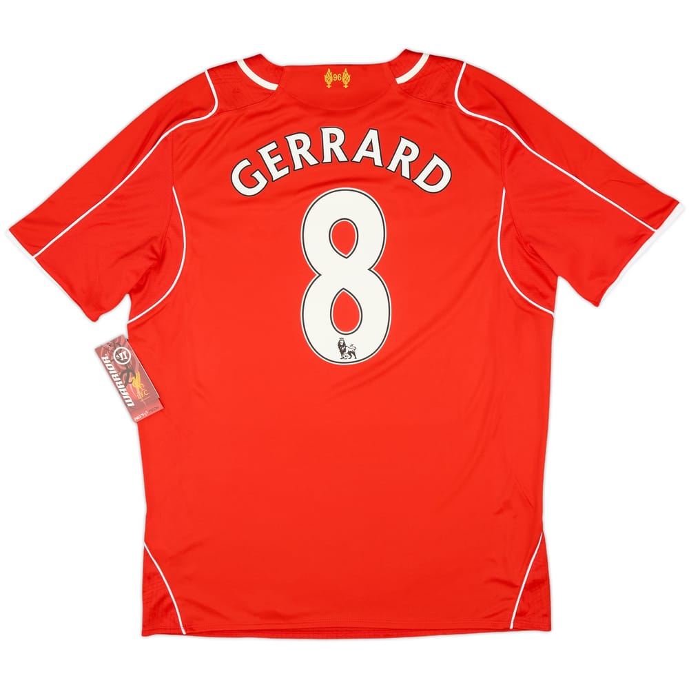 2014-15 Liverpool Home Shirt Gerrard #8 (L)