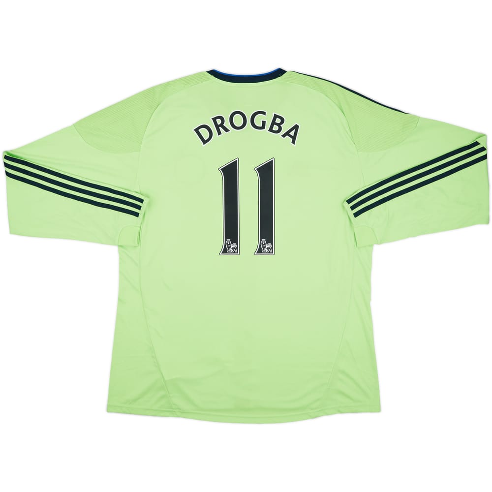 2010-11 Chelsea Third L/S Shirt Drogba #11 (XL)