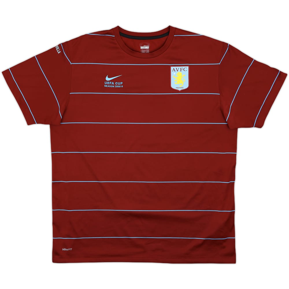 2008-09 Aston Villa 'UEFA Cup' Nike Training Shirt - 9/10 - (XL)
