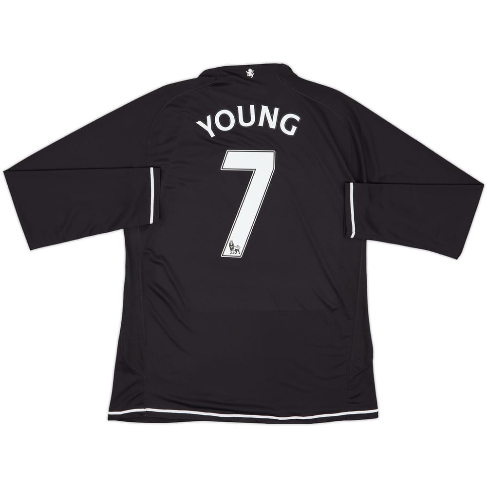 2007-08 Aston Villa Third L/S Shirt Young #7 - 9/10 - (L)
